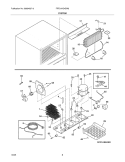 SYSTEM Diagram and Parts List for FRT21KG4EW5  Frigidaire Refrigerator