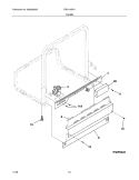 FRAME Diagram and Parts List for FDB1100RHQ0  Frigidaire Dishwasher