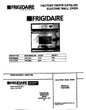 COVER Diagram and Parts List for FEB756BBB2  Frigidaire Wall Oven
