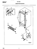 CABINET Diagram and Parts List for MFU17M3GW0  Frigidaire Freezer