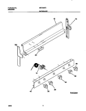 BACKGUARD Diagram and Parts List for MGF303PGDA  Frigidaire Range