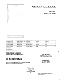 COVER Diagram and Parts List for GLRT216TAQ0  Frigidaire Refrigerator