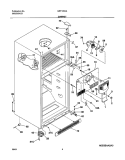 CABINET Diagram and Parts List for GRT18S5AW2  Gibson Refrigerator
