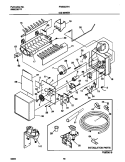 ICE MAKER Diagram and Parts List for FRS22ZRHW1  Frigidaire Refrigerator