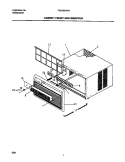 CABINET FRONT / WRAPPER Diagram and Parts List for FAS155H1A1  Frigidaire Air Conditioner