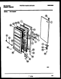 DOOR PARTS Diagram and Parts List for KFU17M3AW1  Kelvinator Freezer