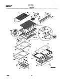 SHELVES / CONTROLS Diagram and Parts List for MRT18NREW2  Frigidaire Refrigerator