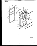 DOOR PARTS Diagram and Parts List for MRT18BRAW0  Frigidaire Refrigerator