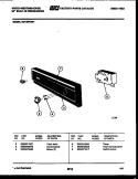 CONSOLE AND CONTROL PARTS Diagram and Parts List for SU150PXW1  Frigidaire Dishwasher