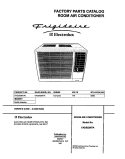 COVER Diagram and Parts List for FAD052M7A1  Frigidaire Air Conditioner