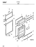 Part Location Diagram of 218508802 Frigidaire PANEL-Refrigerator DOOR, ALMOND, WITH HANDLES, INSUL, AND BRACE