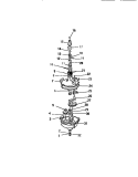 TRANSMISSION Diagram and Parts List for AW501A0W  Kelvinator Washer