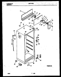 CABINET PARTS Diagram and Parts List for WRT17FGAD1  Frigidaire Refrigerator
