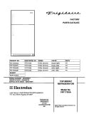 COVER Diagram and Parts List for FRT17G5AZ0  Frigidaire Refrigerator