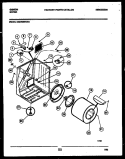 CABINET AND COMPONENT PARTS Diagram and Parts List for DE27S6WVFD  Gibson Dryer