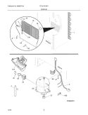 SYSTEM Diagram and Parts List for FFU21F5HWH  Frigidaire Freezer
