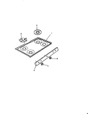 TOP, CONTROL PANEL Diagram and Parts List for GF830HXD1  Frigidaire Wall Oven