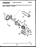 BLOWER AND DRIVE PARTS Diagram and Parts List for DE800ADD1  Frigidaire Dryer