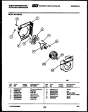 AIR HANDLING PARTS Diagram and Parts List for AH118K2A2  Frigidaire Air Conditioner
