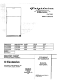 COVER Diagram and Parts List for GLHT216TAQ4  Frigidaire Refrigerator