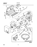 ICE MAKER Diagram and Parts List for FRT21LR7AQ6  Frigidaire Refrigerator