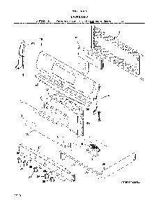 Backguard Diagram and Parts List for 79078143414  Kenmore Range