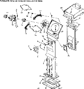 Combustion chamber Diagram and Parts List for 867736125  Frigidaire Furnace