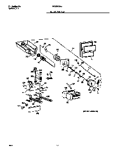 Ice Container Diagram and Parts List for FRS24AGGW9  Frigidaire Refrigerator