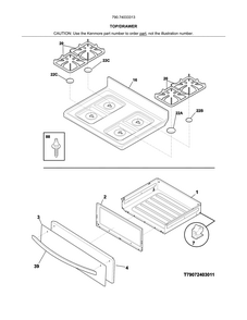 Part Location Diagram of 316581618 Frigidaire DRAWER PANEL