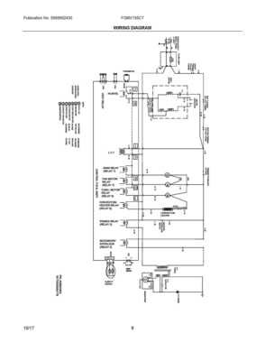 04 - WIRING DIAGRAM Diagram and Parts List for FGMV155CTFA  Frigidaire Microwave Oven Combo