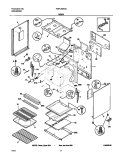 BODY Diagram and Parts List for FGFL66ASC  Frigidaire Range