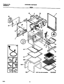 BODY Diagram and Parts List for GGF353SADB  Gibson Range
