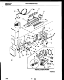 ICE MAKER AND INSTALLATION PARTS Diagram and Parts List for WRT18FGBW0  Frigidaire Refrigerator