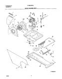 MOTOR / BLOWER / BELT Diagram and Parts List for FLEB43RGS3  Frigidaire Washer Dryer Combo