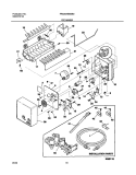 ICE MAKER Diagram and Parts List for FRS26HBBSB0  Frigidaire Refrigerator