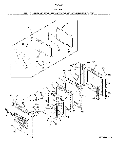 Doors Diagram and Parts List for 79049602319  Kenmore Microwave