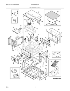 Microwave Oven Diagram and Parts List for GCWM3067ADC  Frigidaire Microwave Oven Combo