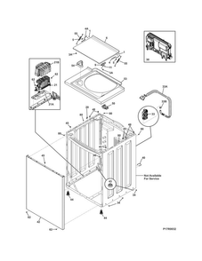 Lower Cabinet/top Diagram and Parts List for SFLG4033RT0  Frigidaire Washer Dryer Combo