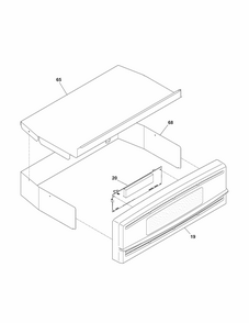 Control Panel Diagram and Parts List for 79041393403  Kenmore Wall Oven