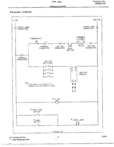 Wiring Diagram Diagram and Parts List for 2843-80C  Frigidaire Range