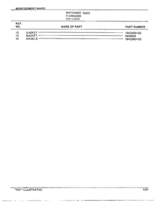 Dishwasher Page 13 Diagram and Parts List for 1266B  Frigidaire Dishwasher