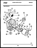 CABINET AND COMPONENT PARTS Diagram and Parts List for DG7400PW1  Frigidaire Dryer