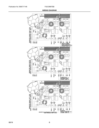 Wiring Diagram Diagram and Parts List for FGIC3666TBB  Frigidaire Cooktop