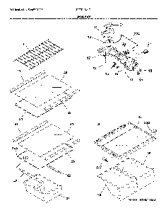 Shelves Diagram and Parts List for FFTR1821TB9  Frigidaire Refrigerator
