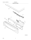 CONTROLS / TOP PANEL Diagram and Parts List for FGQBB30DS0  Frigidaire Dryer
