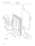Part Location Diagram of 297316524 Frigidaire PANEL-OUTER DOOR