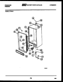 CABINET PARTS Diagram and Parts List for UF16NL1  Frigidaire Freezer