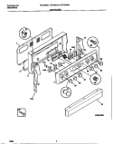 BACKGUARD Diagram and Parts List for FEF350CASH  Frigidaire Range