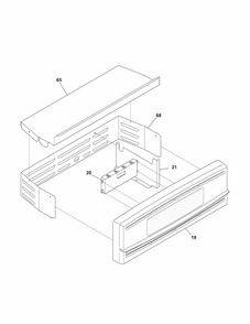 Control Panel Diagram and Parts List for 79040192401  Kenmore Wall Oven