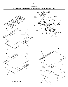 Shelves Diagram and Parts List for 25370504618  Kenmore Refrigerator